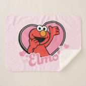 Couverture Sherpa Elmo dans le coeur Valentine (Devant (Horizontal))