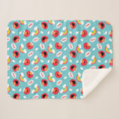 Couverture Sherpa Elmo et Rainbows Motif (Devant (Horizontal))