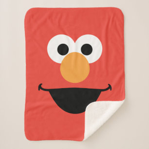 Couverture Sherpa Elmo Face Art