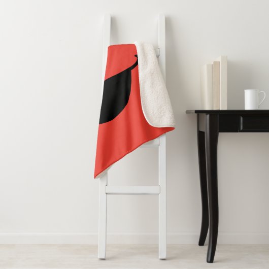 Couverture Sherpa Elmo Face Art (En situation)