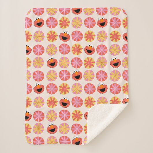 Couverture Sherpa Elmo Pom-Pom Motif (Devant)