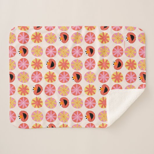 Couverture Sherpa Elmo Pom-Pom Motif (Devant (Horizontal))