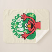 Couverture Sherpa Elmo | Rouleau "N" shamrock (Devant (Horizontal))