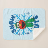 Couverture Sherpa Elmo Snow Cute (Devant (Horizontal))