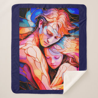 Couverture Sherpa Embrace Ethereal Guardian - Imaginaire en verre