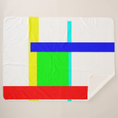 Couverture Sherpa Embrassage coloré (Devant (Horizontal))