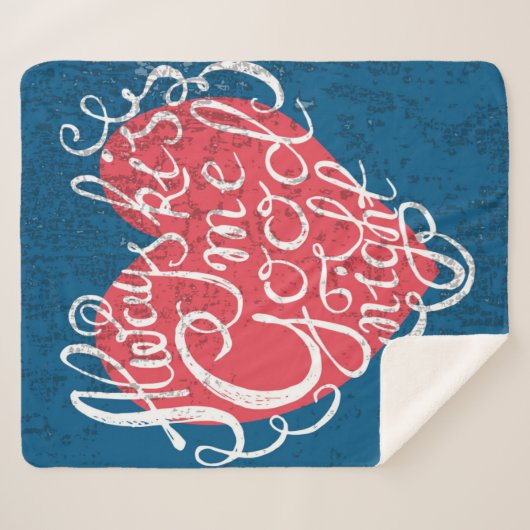 Couverture Sherpa Embrassez-toujours moi bonne nuit (Devant (Horizontal))