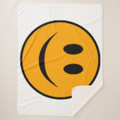 Couverture Sherpa Emoji du visage souriant (Devant)