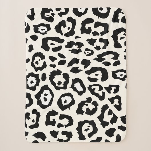 Couverture Sherpa Empreinte de léopard (Devant)