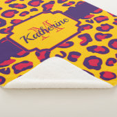 Couverture Sherpa Empreinte de léopard (3/4)