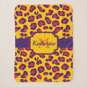 Couverture Sherpa Empreinte de léopard