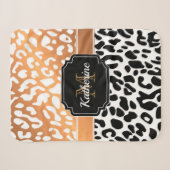 Couverture Sherpa Empreinte de léopard (Devant (Horizontal))
