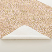 Couverture Sherpa Empreinte de léopard de la Parties scintillant d'o (3/4)