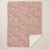 Couverture Sherpa Empreinte de léopard de Parties scintillant doré r (Devant)