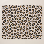 Couverture Sherpa Empreinte de léopard Jungle Safari (Devant (Horizontal))
