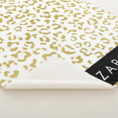 Couverture Sherpa Empreinte de léopard, Leopard d'or, Parties scinti (3/4)