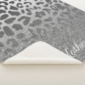 Couverture Sherpa Empreinte de léopard parties scintillant (3/4)