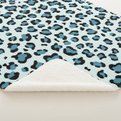Couverture Sherpa Empreinte de léopard, Spots de léopard, Leopard bl (3/4)