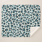 Couverture Sherpa Empreinte de léopard, Spots de léopard, Leopard bl (Devant (Horizontal))