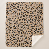 Couverture Sherpa Empreinte de léopard, Spots de léopard, Leopard Br (Devant)