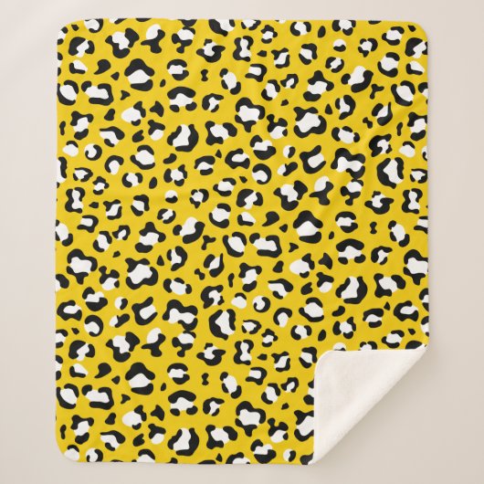 Couverture Sherpa Empreinte de léopard, Spots de léopard, Leopard Ja (Devant)