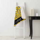 Couverture Sherpa Empreinte de léopard, Spots, Leopard Jaune, Votre (En situation)