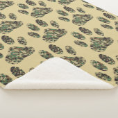 Couverture Sherpa Empreinte de patte de chien Motif Camo (3/4)