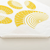 Couverture Sherpa Empreinte de patte de tourterelle jaune (3/4)