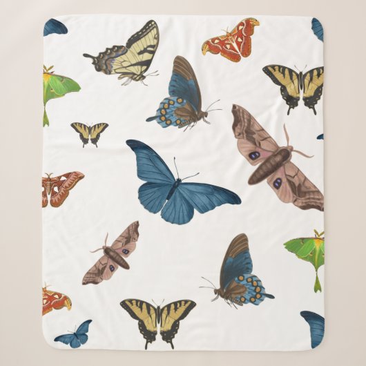 Couverture Sherpa empreinte halloween déplaisant moth (Devant)