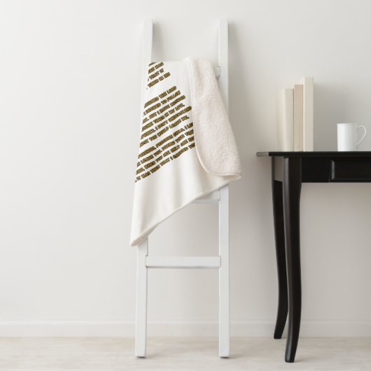 Couverture Sherpa Empreintes Dans La Prière Du Sable (En situation)