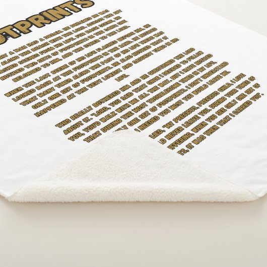 Couverture Sherpa Empreintes Dans La Prière Du Sable (3/4)