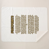 Couverture Sherpa Empreintes Dans La Prière Du Sable (Devant (Horizontal))