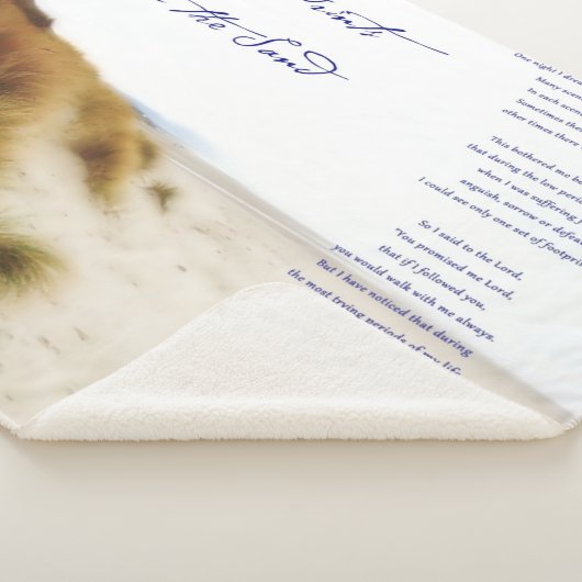 Couverture Sherpa empreintes dans le sable (3/4)