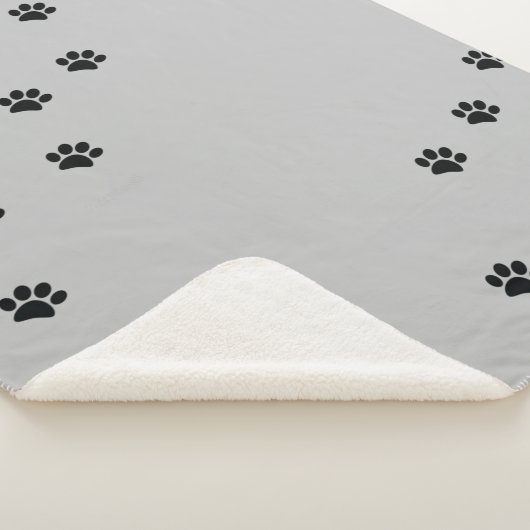 Couverture Sherpa Empreintes de pattes (3/4)