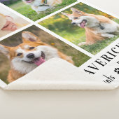Couverture Sherpa Empreintes de pattes commémoratifs pour animaux de (3/4)