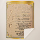 Couverture Sherpa Empreintes Sherpa Blanket dans le sable  (Devant)