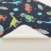Couverture Sherpa Enfants Dinosaur Astronaut Motif (3/4)
