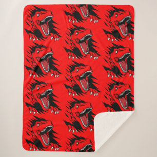 Couverture Sherpa Enfants dinosaures
