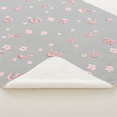 Couverture Sherpa Enfants mignons ABC Alphabet flower Enfants B2S (3/4)