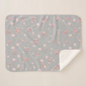 Couverture Sherpa Enfants mignons ABC Alphabet flower Enfants B2S (Devant (Horizontal))