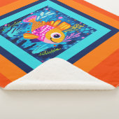 Couverture Sherpa Enfants Poisson Coloré (3/4)