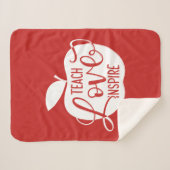 Couverture Sherpa Enseignez l'amour inspirent (Devant (Horizontal))