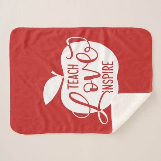 Couverture Sherpa Enseignez l'amour inspirent (Devant (Horizontal))