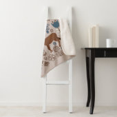 Couverture Sherpa Ensemble d'éléments floraux de style scandinave,  (En situation)