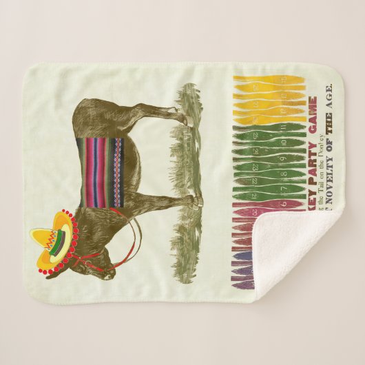 Couverture Sherpa Éplucher la queue sur l'âne (Devant (Horizontal))