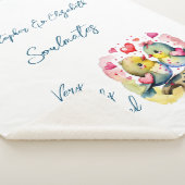 Couverture Sherpa Époux âmes de mari mignon oiseaux cadeau anniversa (3/4)