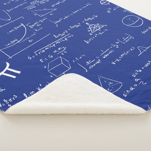 Couverture Sherpa Équations mathématiques bleues Formules Algebra Ne (3/4)