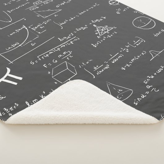 Couverture Sherpa Équations mathématiques Formules algèbre Nerd (3/4)