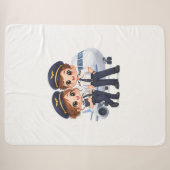 Couverture Sherpa Équipage Duo Céleste (Devant (Horizontal))