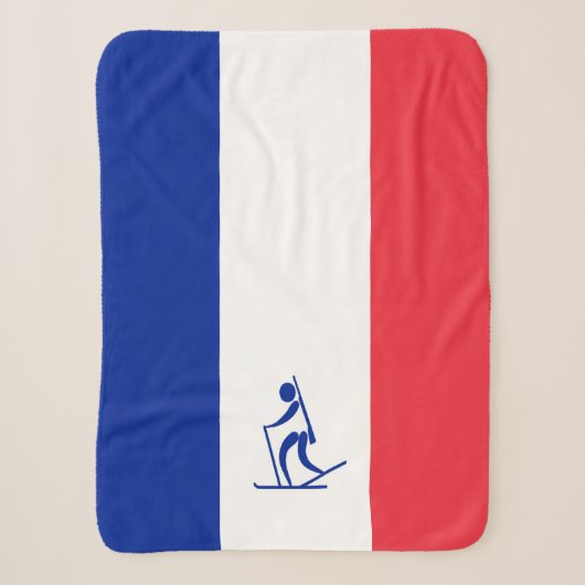 Couverture Sherpa Équipe Biathalon France (Devant)